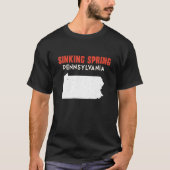 シンク春ペンシルバニアUSA州アメリカTrav Tシャツ (正面)