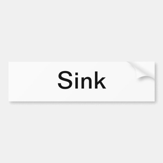 シンク記号/ バンパーステッカー (正面)