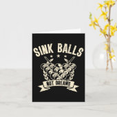 シンクNot Dreamsスヌーカープールビリヤード選手 カード (黄色い花)