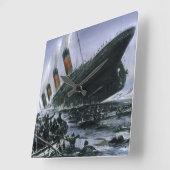 シンクRMSタイタニック スクエア壁時計 (傾斜)