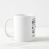 シングルでジングルする準備万端 コーヒーマグカップ (左)