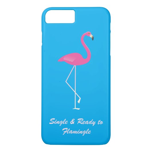 シングルでフレミンゴとデートする iPhone 7 Plus ケース Case-Mate iPhoneケース (裏面)