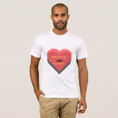 シングルで幸せ❤️ Tシャツ (正面フル)