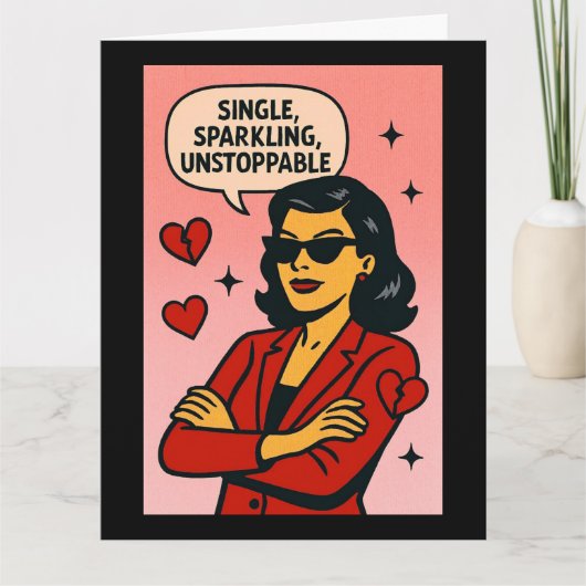 シングルで、輝かしく、止められない カード (正面)