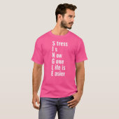 シングルのストレス解消！人生がより楽に シングル向け Tシャツ (正面フル)