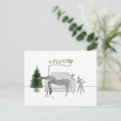 シングルガールのクリスマス シーズンポストカード (スタンド正面)