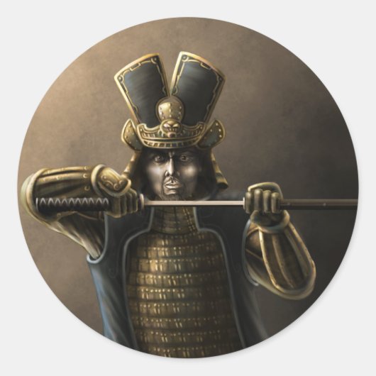 シングルサムライ ラウンドシール (正面)