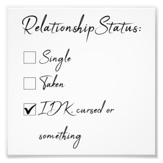 シングルスのバレンタイン状態43 フォトプリント           