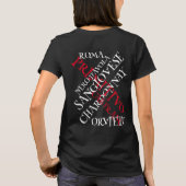 シングルスナイトダンスミキサーテーマBBQ 2024パーティー Tシャツ (裏面)