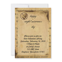 シングルス認識度アンチバレンタインパーティの招待状