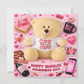 シングルズ・アウェアネス・デーの挨拶（アンチバレンタイン付き） カード (正面)