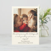 シングルフォトのホリデーポストカード シーズンカード (スタンド正面)