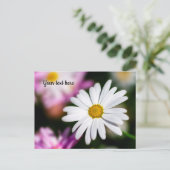 シングルホワイトデイジー ポストカード (スタンド正面)