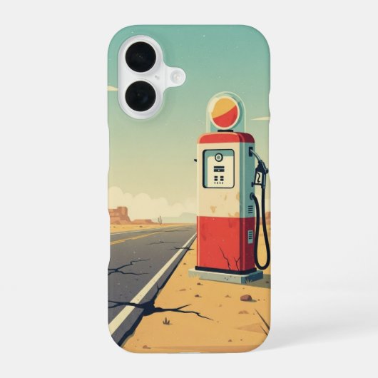 シングルポンプストップ iPhone 16ケース (裏面)
