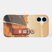 シングルポンプストップ iPhone 16ケース (裏面横)