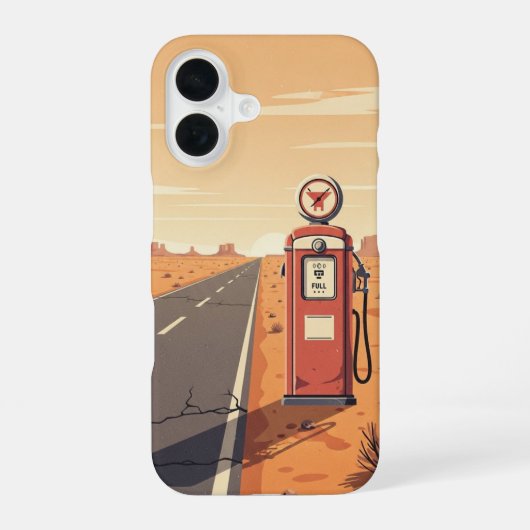 シングルポンプストップ iPhone 16ケース (裏面)