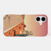 シングルポンプストップ iPhone 16ケース (裏面横)