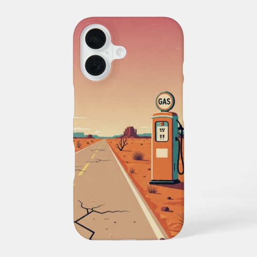 シングルポンプストップ iPhone 16ケース (裏面)