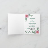 シングルマザーの母の日 カード (内部)