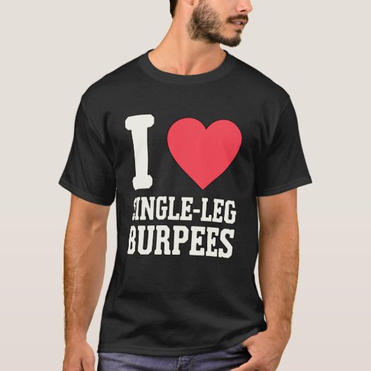 シングルレッグフィットネス大好き Tシャツ (正面)