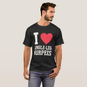 シングルレッグフィットネス大好き Tシャツ (正面フル)