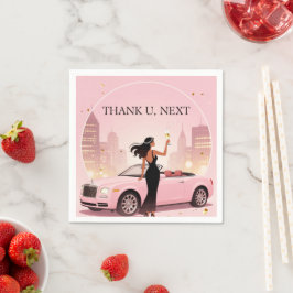 シングル時代パーティペーパーナプキンThank U, Next ナプキン スタンダードカクテルナプキン