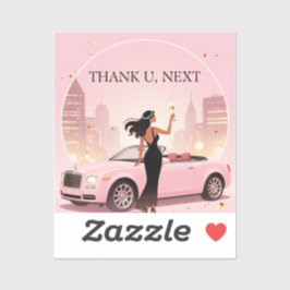シングル時代パーティーステッカー Thank U, Paper Label シール