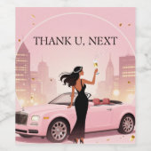 シングル時代パーティー ワインラベル Thank U, Next ラベル (シングルラベル)