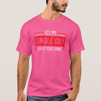 シングル男子です デート 相手募集中 フラート シングル Tシャツ
