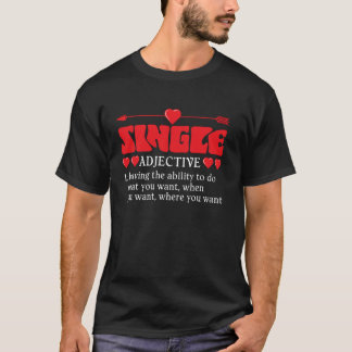 シングル+愛+デー Tシャツ