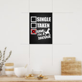 シングル.撮影。RAWR私は恐竜である ポスター (キッチン)