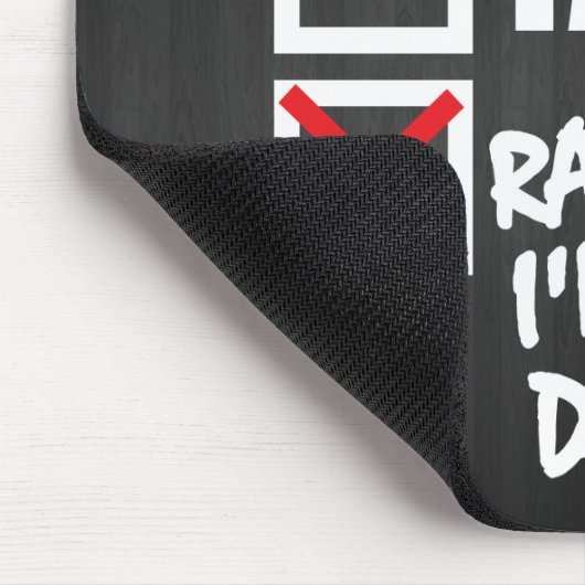 シングル.撮影。RAWR私は恐竜である マウスパッド (コーナー)