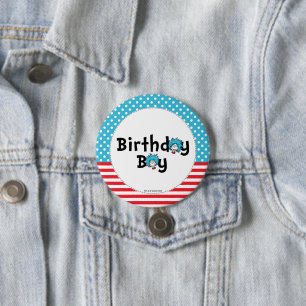 シングワンツー双子 誕生日 男の子の 誕生日 缶バッジ