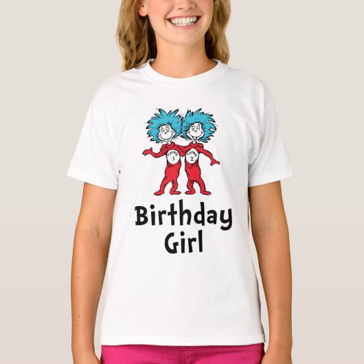 シングワンツー双子 誕生日 | 誕生日の女の子 Tシャツ (正面)