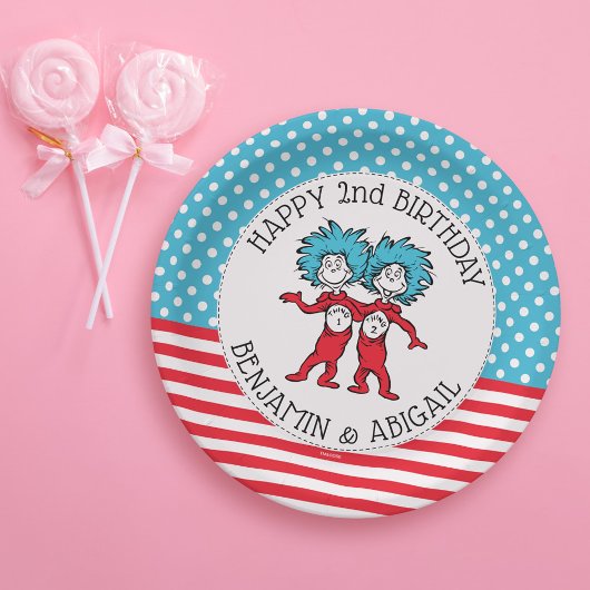 シングワンツー | 双子の誕生日 ペーパープレート