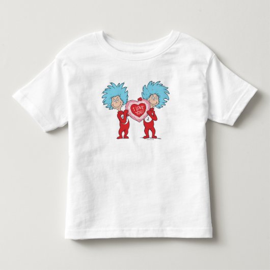 シングワン シングツー 愛してる トドラーTシャツ (正面)