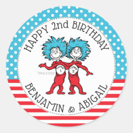 シング1 シング2 | 双子の誕生日 ラウンドシール