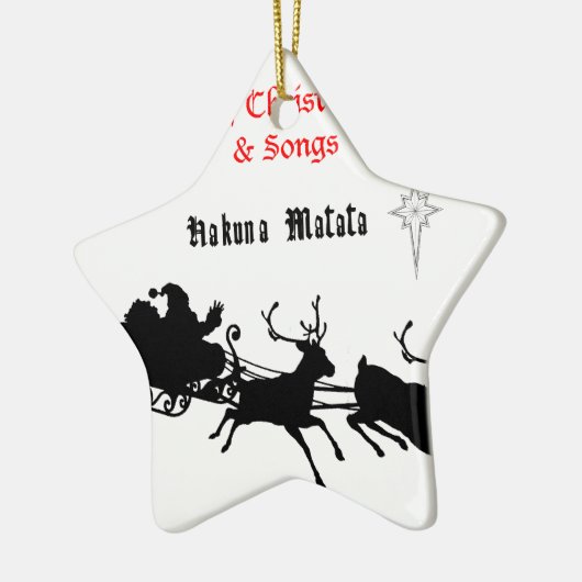 シング・アロング・クリスマス - 讃美歌&祭りの喜び セラミックオーナメント (左)