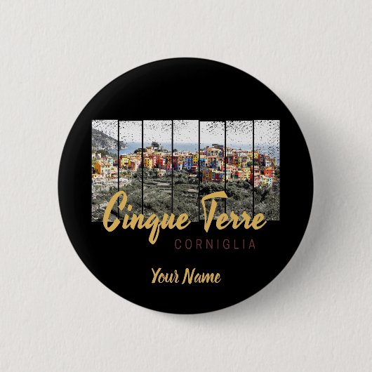 シンケテルレコリンギリアリオマッジョーレイタリアンヴィンテージ 缶バッジ (正面)