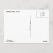 シンケテレ(リオマギオーレ港) ポストカード (裏面)