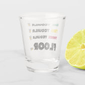 シンコおもしろいデマヨワンツースリーフロアテキーラ ショットグラス (裏面)