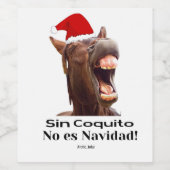 シンコキトNo Es Navidad ワインラベル (シングルラベル)