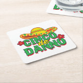 シンコデダンノファイストスクエア紙コースター スクエアペーパーコースター (アングル)