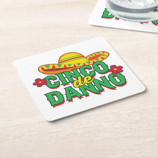 シンコデダンノファイストスクエア紙コースター スクエアペーパーコースター (アングル)