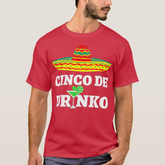 シンコデドリンコソンブレロメキシコフィエスタシンコデ Tシャツ