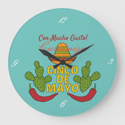 シンコデマイヨサンダーコーブ ラージ壁時計 (正面)