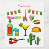 シンコデマヨお祝いサンダー_コーブ ワインラベル (シングルラベル)