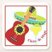 シンコデマヨお祝い紙コースター スクエアペーパーコースター (正面)