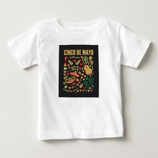 シンコデマヨのデザイン ベビーTシャツ (正面)