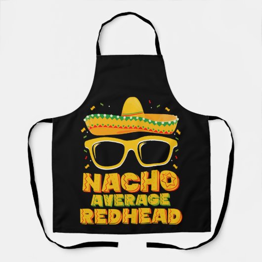 シンコデマヨのメキシコ風赤毛のナチョ エプロン (正面)